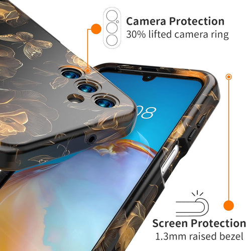 ANNSD for Samsung A15 Case, 3 in 1 Lightweight Stylish Full Body Shockproof Protective Cover, Military Grade Case