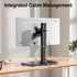 MOUNT PRO Single Monitor Stand, Fits Max 32 inch Computer Screen, Free-Standing, Height Adjustable, VESA 100x100