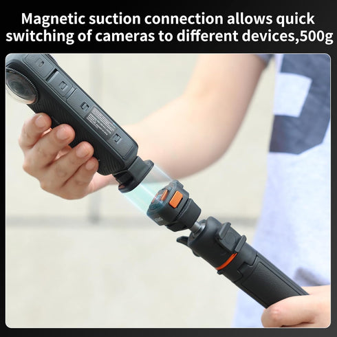 VRIG 1/4 (1/4 Camera Tripod Quick Release Plate Universal Mount Magnetic Base Adapter with Screw Hole, Suitable