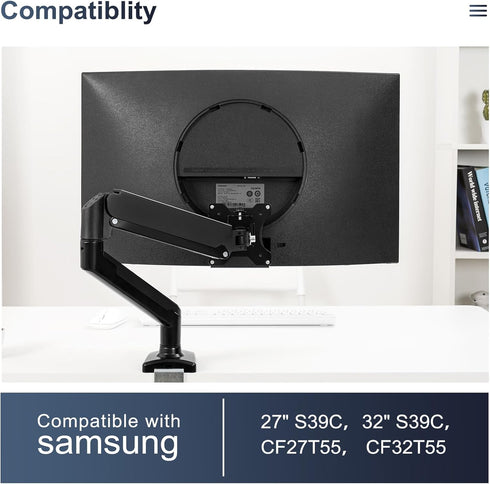 JUNBOMAOYI CF27T55 CF32T55 32" S39C 27" S39C 27" 32" T55 S39C 100 100mm 75 75mm Monitor Arm/Mount VESA Bracket Adapter