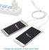 CERRXIAN 3Ft USB 2.0 Type A Male to 2 Micro USB Male Splitter Y Data Charge Connector Adapter Cable (White)