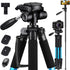 Victiv 72 inch Camera Tripod, Tall Tripod for Camera Cell Phone, Heavy Duty Stand, Professional Aluminum Monopod,