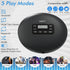 HOTT CD204 Portable CD Player - Personal Compact CD Player with Headphones, Anti-Skip/Shockproof for Home Travel, Black