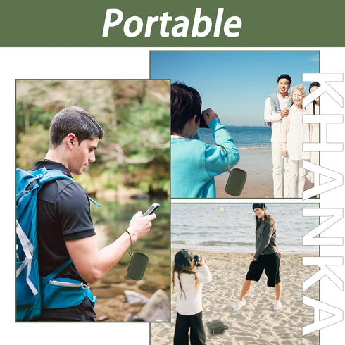 khanka Hard Travel Case for PENTAX WG-1000 Waterproof Digital Compact Camera - Case Only - Green