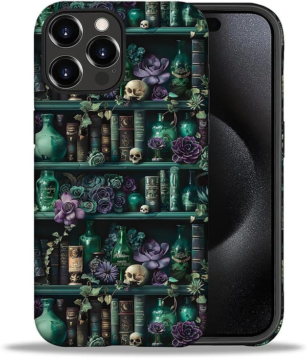 DAIZAG Compatible with iPhone 16 Pro Max Case,The Magician's Bookshelf 2 in 1