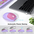MOFii Wireless Keyboard and Mouse Combo, 2.4G Slim Full-Sized Colorful Keyboard Mouse for PC Laptops (Purple)