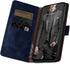 SUANPOT Leather Wallet Case for Samsung Galaxy S21+/S21 Plus 6.7" with RFID Blocking, Shockproof Flip Folio Cover, Blue