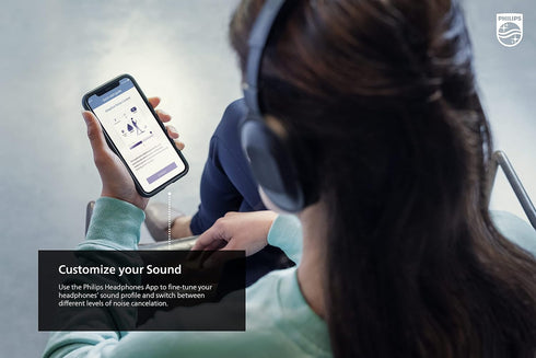 Philips Active Noise Cancelling Bluetooth Headphones H6506, Lightweight, 30h Playtime, Deep Bass