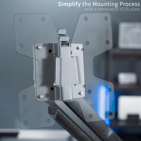 VIVO Large Adapter VESA Mount Quick Release Bracket Kit - Stand Attachment and Wall Mount Removable VESA Plate for LCD