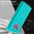Samsung Galaxy Note 9 Case with 2Pcs Self Healing TPU Screen Protector & Camera Lens Protector (Aqua Blue/Pink)