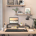 WESTREE Dual Monitor Stand Riser - 2 Shelf Computer Monitor Stand with Adjustable Length and Angle for Desktop Organizer