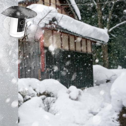 HOLACA Sun Rain Shade Camera Cover for Stick Up Cam - UV Resistant White Shield