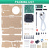IS 76-108MHz ICSTATION FM Radio Soldering Kit, DIY Radio Kit with LED Flashing Lights FM LCD Dplay FM Radio Kit