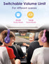 Kids Headphones with Microphone, Sharing Function, 85dB/94dB Safe Volume Limit, HD Sound, Over Ear for School, Online