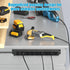 HHSOET 8 10FT Magnetic Mount Power Strip, Outlet Mountable Socket, Metal Heavy Duty Surge Protector, Gaming Table