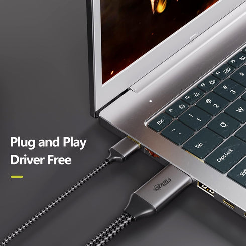 HDMI to USB C Adapter Cable 4K60Hz 6.6FT, HDMI Source to USB Type C Display Converter, Compatible with Steam Deck, PS5,