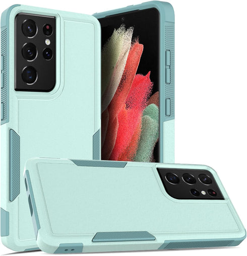 for Samsung Galaxy S24 Ultra Case: Heavy Duty Dual Layer Protective Shockproof Cell Phone Cover with Screen Protector -