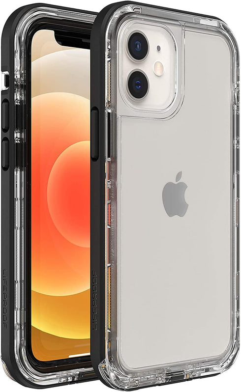 LifeProof Slim DropProof Case for Apple iPhone 12 mini, DustProof and SnowProof, Next Series, Clear/Black