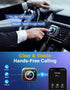 Bluetooth 5.3 FM/AUX Bluetooth Car Adapter, JOYROOM?Air Vent Installation & Bass Boost? 3 Ports PD&QC 3.0 FM Transmitter for Car, Radio Bluetooth Receiver for Car HD Calling and Enjoy Music