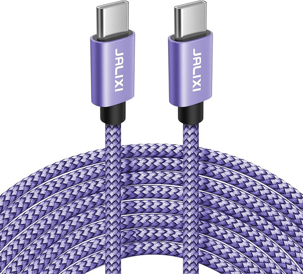 20ft USB C to USB C Cable, 60W Fast Charging for MacBook Air/Pro, iPad, PS5, Switch, iPhone 15, Samsung, Pixel & More.