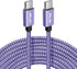 20ft USB C to USB C Cable, 60W Fast Charging for MacBook Air/Pro, iPad, PS5, Switch, iPhone 15, Samsung, Pixel & More.