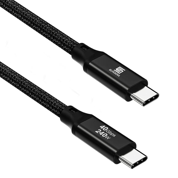 USB 4 Cable, USB C to USB C 3.3ft, 8K HD Display, 40 Gbps Data Transfer, 240W Charging Cable for Thunderbolt 3/4
