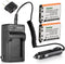 Kastar Battery 2 Pack and Charger Replacement for Fuji NP-45 NP-45A NP-45B NP-45S Battery, BC-45B Charger, XP10 XP11