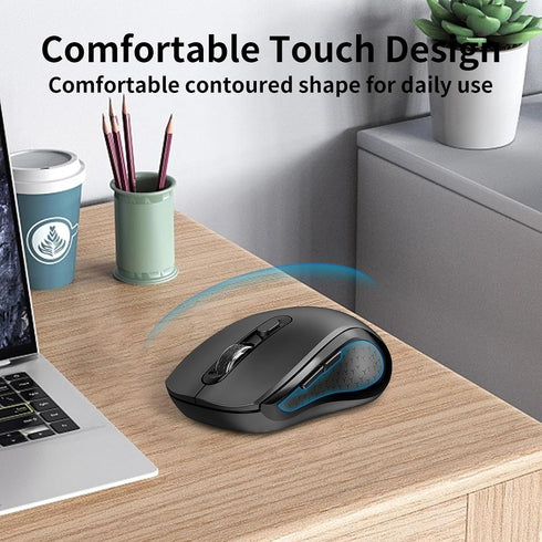ACOZYKITTEN 2400 2.4Ghz 6 11/10/7 Wireless Mouse Ergonomic, Side Buttons Mouse, DPI, Silent and Anti Slip Roller