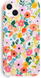 J.west iPhone 13 Case 6.1, Slim Fit Soft Shockproof Floral Cover, Cute Garden Pattern, Anti-Scratch Protection for