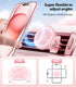 VICSEED for MagSafe Car Mount, Upgraded Strongest Magnet Power Magnetic Phone Holder for Car Vent 360 Adjustable (Pink)
