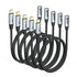 1FT Pack 5, 10Gbps 100W Small USB C Extension Cable of Short USBC Extender Cord, USBC Male to Female PD Charging