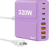 beniflt 320W USB C Charger Block, 8-Port USB C Charging Station PD 65W