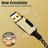 USB A to Ethernet Adapter Cable 50 FT, Gold-Plated Connector, Nylon Braided, Gigabit LAN Network to USB A Cord