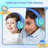 Kids Headphones, Wired Headphones for Kids with Microphone, 85/94dB Volume Limiter Headphones for Girls Boys with Sharing Jack, Foldable Headphones for Online Study, Gradient Blue