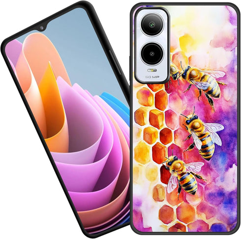 BFUKVOU for Cricket Icon 6 Case,Premium Soft Silicone Rubber Full-Body Protective Bumper Case