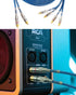 2 4 16.4ft 2 4 Channel to Channel RCA Audio Interconnect Cable Male to Male Y Splitter RCA Car Audio Cable Shielded Aux