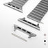 Watch Band Connector Spring Bar Watch Strap Connector Adapter Titanium & Stainless Steel Watch Band Adapter Replaceable Metal Connection Adapter with Replacement Tool, Metal Connectors for Apple Watch Band Ultra 2 Ultra (49mm), Titanium Color