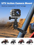 UTV Camera Mount for 1.75"-2" Roll Bars - Compatible with GoPro, Mevo Start & More - Easy to Install Action Camera Accessories on Polaris RZR, Can Am - Durable Alu Alloy Made & 360° Rotation