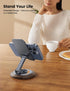 Lamicall 4-10 Grey Phone Holder, Desk Accessories for Men - Gifts for Mothers Day for Teens, Boys, Girls, Adults & Men