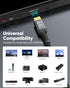 8K 20 2-Pack, 2.1 20 CL3 (48Gbps, 8K@60Hz, 4K@120Hz, HDCP2.3, TV/Laptop/PS5/Monitor/HDTV/PC HDMI Cable FT Long HDMI
