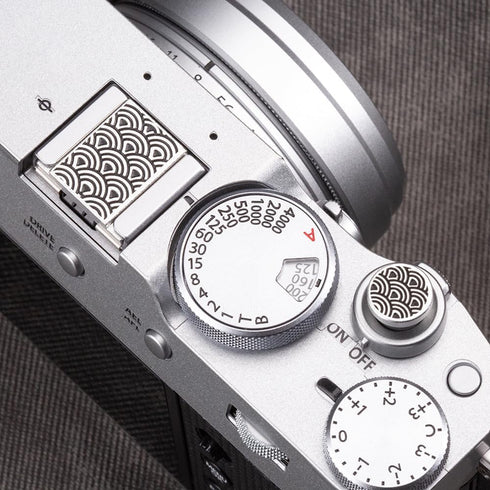 XPRO3/xpro2/xpro1/xa7/xa5/xe3/xe4/xt30/xt4/xt5 Suitable for Fuji Nikon zf/zfc Shutter Button Retro Wave hot Shoe Cover