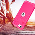 BENTOBEN iPhone SE 2022/2020 Case, Heavy Duty 3-in-1 Rugged Shockproof Cover, Hot Pink for Girls & Boys.