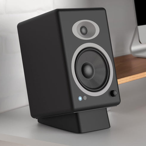 HumanCentric Desktop Speaker Stands Wedge, Anti Vibration Silicone Angle Wedge for Medium Speakers, Black