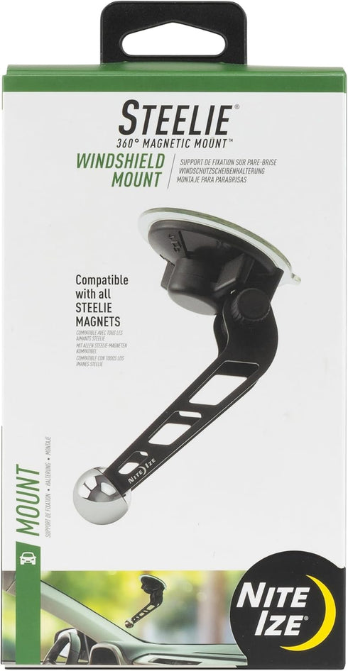 Nite Ize Steelie Windshield Mount - Phone Holder for Car Windshield - Alternative to