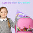 LOBKIN Bluetooth 5.3 Kids Headphones with Case - Foldable Adjustable Over Ear Headphones with RGB LED Cat Ears