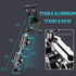 Aluminum Heavy Duty Drill Base Tablet Holder Car Mount, 14.2 Long 360 3-Stage Metal Stand for 4.7-12.9" iPad