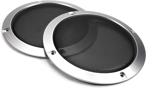 Fielect 5" Silver Speaker Grill Cover Mesh Decorative Circle Woofer Guard Protector with 4 Screws Audio Accessories