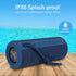 X21 Portable Bluetooth Wireless Speaker, Waterproof with FM Radio, Micro SD Card MP3 Player for Outdoor Use (Blue)