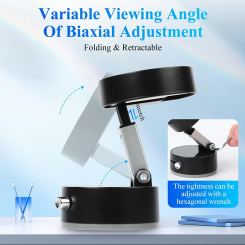 Kanroadi 2025 Vacuum Magnetic Suction Phone Holder, New Magnetic Suction Phone Mount, Foldable Portable Double-Sided