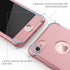 ORETECH Compatible iPhone 7/8 Case with 2 Pack HD Screen Protector, 360° Full-Body Silicone Soft TPU Hard PC Protective
